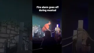 fire alarm goes off during school  musical