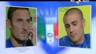 Cannavaro prende in giro Totti