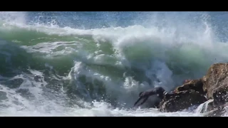 Miguel Blanco viral wipeout on the rocks