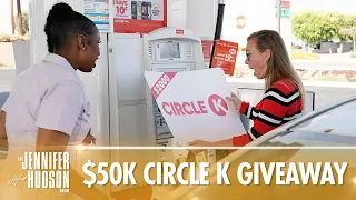 Jennifer Hudson Gives Away $50K to Circle K Customers!