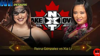 WWE 2K19 NXT Takeover Toronto Reina Gonzalez vs Xia Li