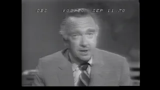 CBS News Broadcast: Hostage Release Agreement, Nixon Announces New Airline Security (Sept. 11, 1970)