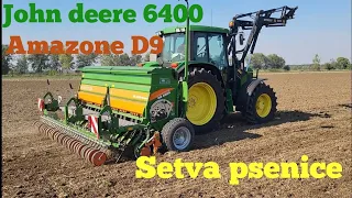 Setva psenice sa John Deere 6400 and Amazone D9 / Wheat seeding / ENG subtitle