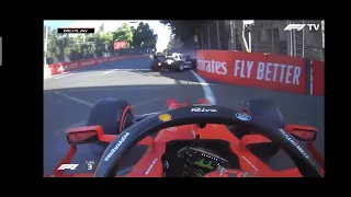 F1 Baku 2021 qualifying | Sainz onboard crash when avoiding Tsunoda