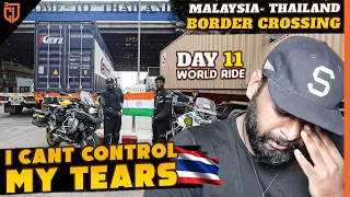 இப்டி ஏன் நடந்தது?😮| Crossing Thailand Border | Worst Thing Happened😭|World Ride Day 11| Cherry Vlog