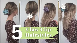 5 Claw Clip Hairstyles that are Quick & Beautiful for 2024