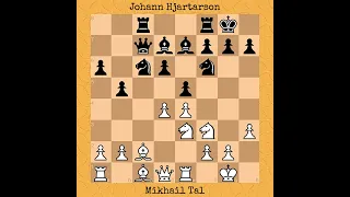 Mikhail Tal vs Johann Hjartarson, 1987 #chess #chessgame #checkmate