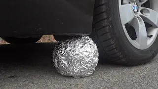 🗜 SQUEEZING EXPERIMENT 🚗 Car  🆚  Aluminum Foil Ball