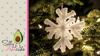 How to Make a Crystal Snowflake Ornament w/ Borax - Kid Friendly DIY Christmas Craft & Holidays!