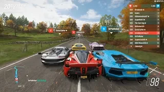 Forza Horizon 4 - Ferrari FXX K Top Tier S2-Class on Dry, Worse S2-Class on Wet [Ranked Adventure]