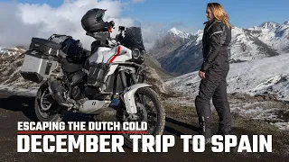 ESCAPING the Dutch cold - DECEMBER MOTORTRIP to Spain on my DUCATI DESERT X