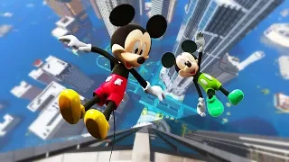 GTA 5 Water Ragdolls Mickey Mouse Jumps/Fails #55 (Euphoria physics Funny Moments)