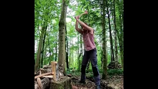 The Number One Rule to Prevent Axe Accidents when Splitting Wood #Shorts