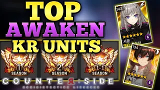 [COUNTER:SIDE] TOP KR AWAKEN UNITS, MONTHLY RESOURCES, SOLDIER-COUNTER META