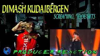 Dimash Kudaibergen   Screaming, "Idol Hits" ~ Димаш Құдайберген  "Idol Hits" Producer Reaction