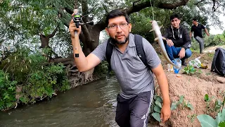 PESCAMOS un MONTÓN DE PECES VARIADOS en este HERMOSO CANAL de RIEGO 🔥 PESCA URBANA