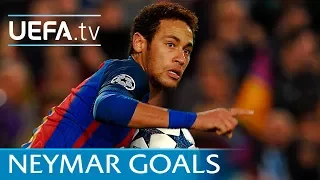 Neymar's seven goals for Barcelona against Paris