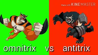 Ben10 Aliens vs kevin11 anti aliens (Reboot omnitrix vs antitrix)