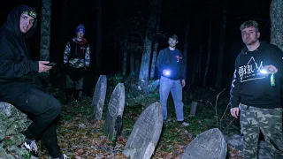 OVERNIGHT AT REAL CONJURING HOUSE | Found Secret Cemetery