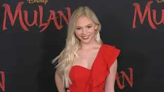 Jordyn Jones "Mulan" World Premiere Red Carpet Fashion