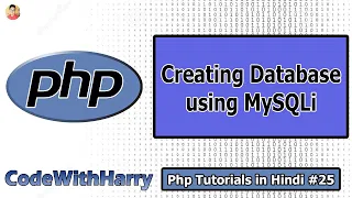 Creating a MySQL Database using php | PHP Tutorial #25