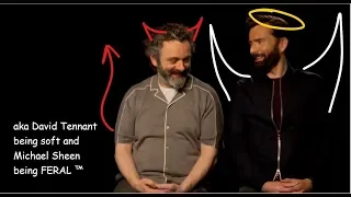 Michael Sheen and David Tennant acting like each other's characters IRL