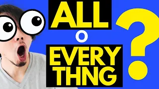 Diferencia entre ALL y EVERYTHING en Ingles