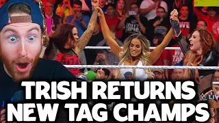 Trish Stratus Returns  / Becky Lynch And Lita Win Tag Team Titles On WWE RAW