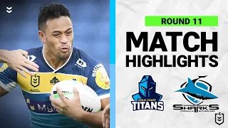 Gold Coast Titans v Cronulla-Sutherland Sharks | Match Highlights | Round 11, 2022 | NRL