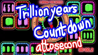 Colorful Square 450 trillion years timer  countdown alarm🔔attosecond picosecond