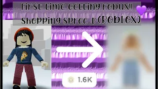 First time getting robux 1.6k! (1,588) || Shopping spree || Roblox