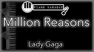 Million Reasons - Lady Gaga - Piano Karaoke Instrumental