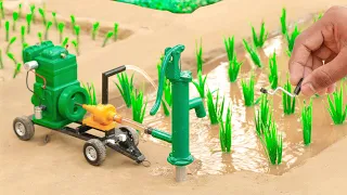 diy tractor making diesel engine ￼and mini hand pump science project @sanocreator