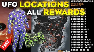 UFO Spawn Locations With Map & All Rewards 2023 in GTA 5 Online