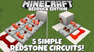 5 Simple Redstone Circuits To Improve Your Technical Builds! Easy Minecraft Tutorial