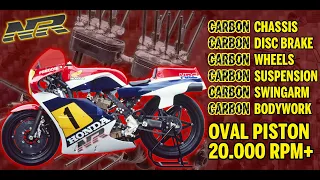 Motor GP500 Paling Gila, PISTON OVAL & FULL CARBON! | HONDA NR500 | History Lesson