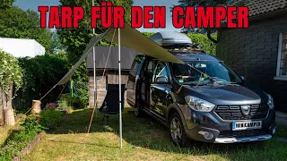 Mein Tarp / Zelt für den Minicamper Camper Van ⛺ Einfach und flexibel 🙂