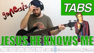 Jesus He Knows Me bass tabs cover - Genesis [PLAYALONG]
