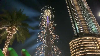 Burj Khalifa New Year Fireworks and LED show 2019 Dubai