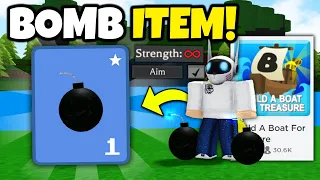 SECRET BOMB ITEM!!💣(Must See) | Build a boat for Treasure ROBLOX