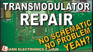 Pure Electronics Repair - A Live Session. Transmodulator Does Not Power Up, Can We Fix It?