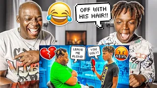 MY 13 YR OLD BROTHER DARION SHAVED HIS CRUSH'S DAD HEAD**CRYER FAMILY REACTS TO THE PRINCE FAMILY**