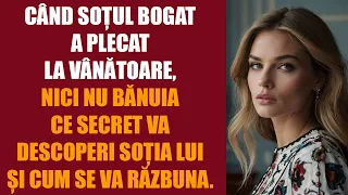 Când soțul bogat a plecat la vânătoare, nu bănuia ce secret va descoperi soția lui...