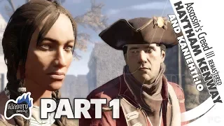 Haytham Meets Kaniehtí:io (Connor's Mom) Cutscenes Gameplay Assassin's Creed 3 Remastered Part 1