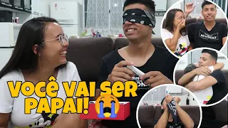 REVELANDO A GRAVIDEZ PARA O MARIDO - PARABÉNS PAPAI! | Denise Porto