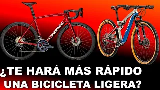 ¿TE HARÁ MAS RÁPIDO UNA BICICLETA LIVIANA ?│Consejos de Ciclismo