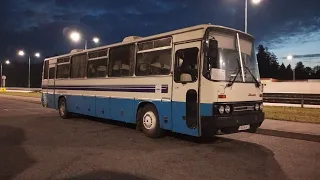 Поездка на Ikarus 250.95 Р 003 ЕМ 177 ночью по М11