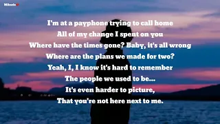 Maroon 5 - payphone (Lyrics) Slowed + Reverb