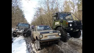 ОДИН среди ЛЬДОВ и джипов МОНСТРОВ МегаЗАЗ-Zalu@aZ  4x4 OFF ROAD на ТАНКОВОЙ ДОРОГЕ