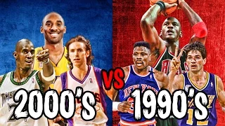 What If The 1990s TOP NBA STARS Played The 2000s Best Players?